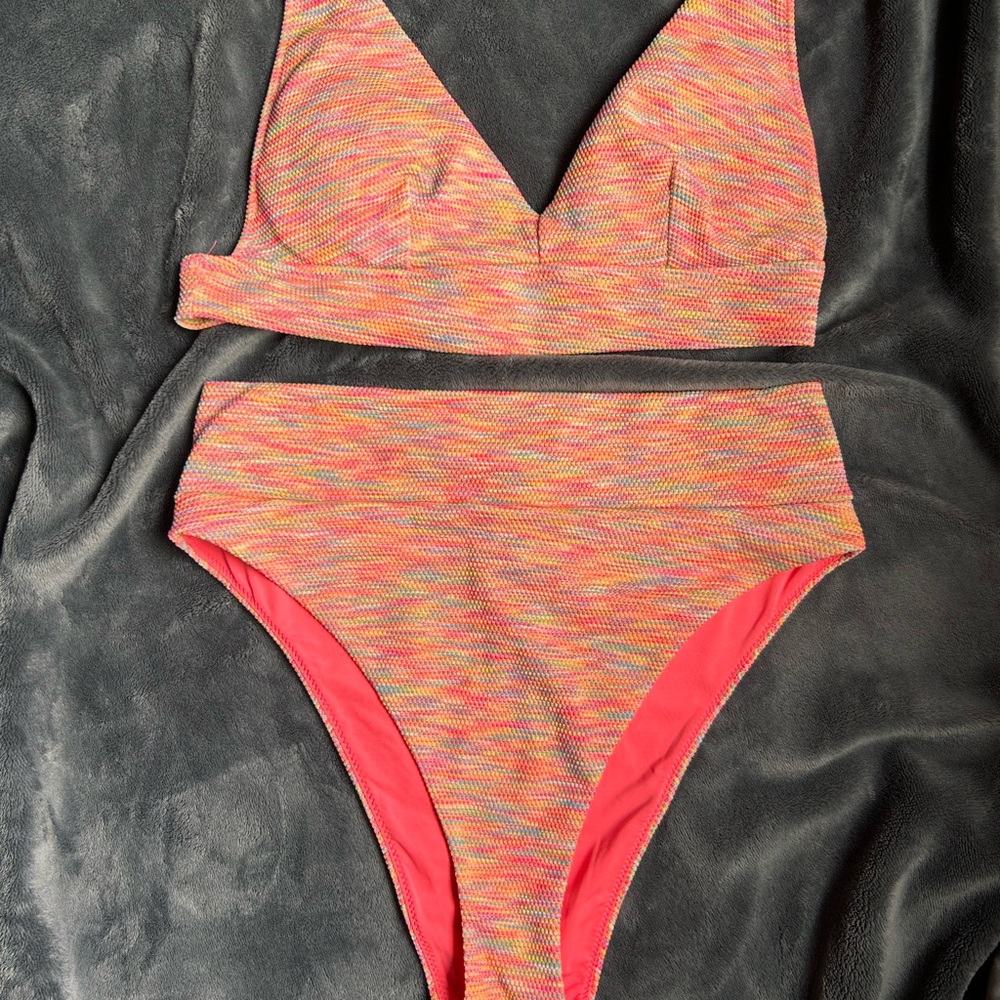 Aerie high waisted Colorful Bikini Set